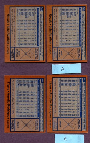 1978 Topps Baseball #295-500  You Pick  Complete Your Set   $2.00 Minimum Order - Picture 104 of 390