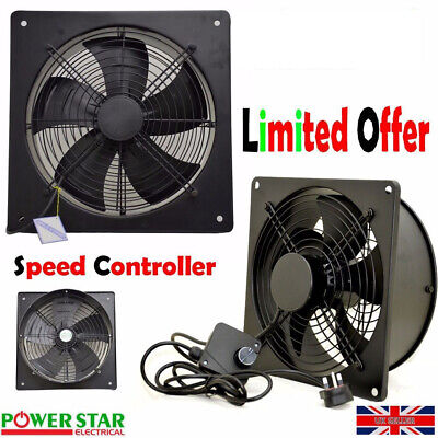 Metal Industrial Ventilation Extractor Axial Exhaust Commercial Air Blower Fan Ebay