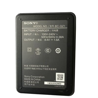 Sony Battery Charger for Sony NP-FZ100 - Black (BC-QZ1) for