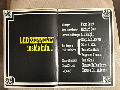 LED ZEPPELIN - 1975 - EARL'S COURT 75 - OFFICIAL PROGRAMME - RARE