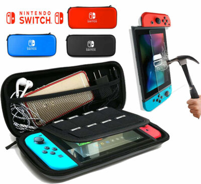  EVA Hard Protective Carrying Bag And Screen Protector Film For Nintendo Switch 