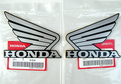 ORIGINAL Honda-CBR Wing Flügel-10cm-SILBER/SCHWARZ-Sticker-Aufkleber-100mm