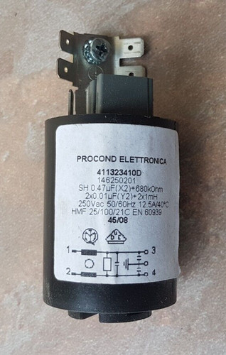Waschmaschine Entstörfilter 411422410 Procond Elettronica 0,47 μF