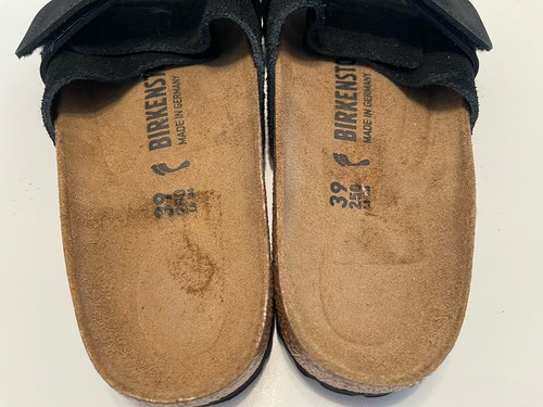 SANDALI BIRKENSTOCK OITA SLIDE DONNA NERI NUOVI SENZA ETICHETTE TAGLIA 8-8,5US/39EU - Foto 7 di 11