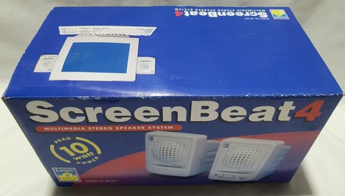 Retro Logic3 SB 204 ScreenBeat 4 Multimedia Stereo Speakers for PC 10 Watt NEW - Afbeelding 5 van 9