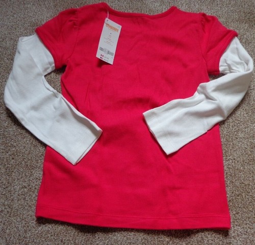 GYMBOREE girl's NWT sz 6 cotton red/pink LS embroidered dog w/bling - Picture 5 of 5