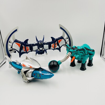 Power Rangers Gekiranger DX Geki Bad & Shark & Elephant Set Zord