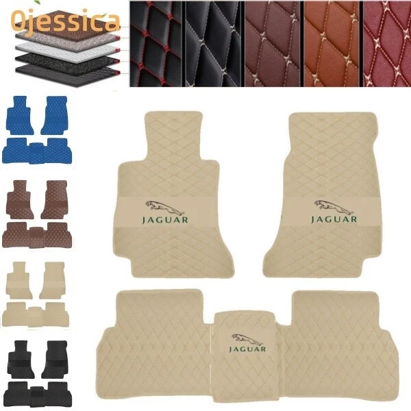 Car Mats Fit Jaguar Auto Floor Mats 3D Liner Carpets All Weather 3Pcs Pads Set - Image 2 of 4