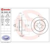 Brembo 2X Bremsscheibe Hinten 258 Voll FüR Nissan Almera I Hatchback N15