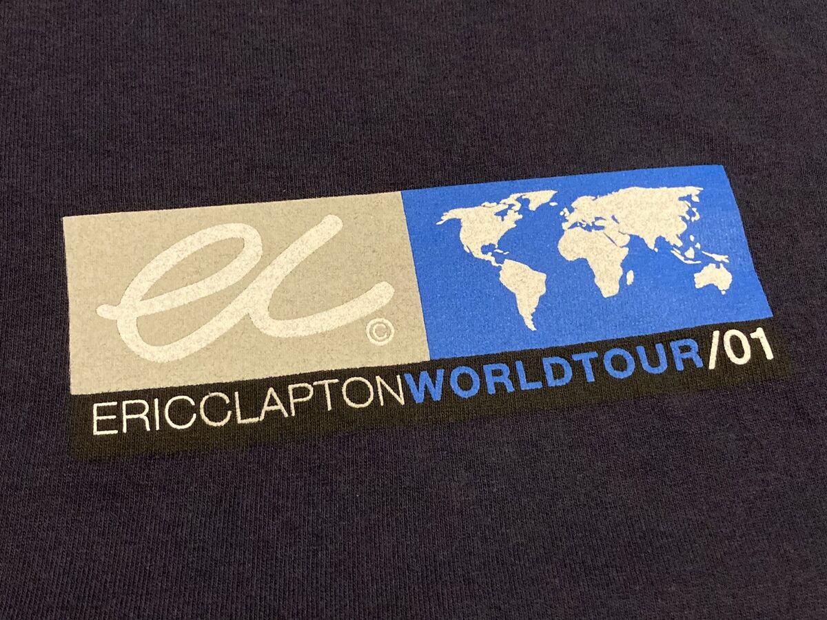 Vintage Rare 2001 Eric Clapton World Tour XL Madison Square Vintage Rare 2001 Eric Clapton World Tour XL Madison Square