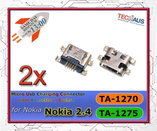 Connecteur de charge USB pour Nokia 2.4/TA-1270 prise de charge charge port connecteur - Photo 1/1