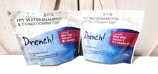 DRENCH No Rinse Shampoo & Conditioning Cap NEW SEALED! Lot Of 2 Ex. 2027