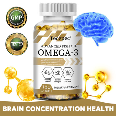 Omega 3 Fish Oil - EPA & DHA, 30 to 120 Softgels - 3x Strength