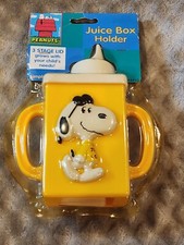 Danara Peanuts Snoopy Yellow 3 Stage Juice Box Holder New In Package