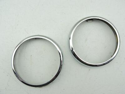 2 NOS Wassell 5 3/4 Headlight Rim Ring Triumph BSA 500 650 Trophy Victor 2881br