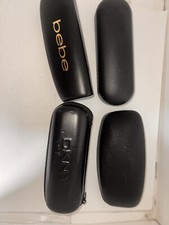 Lot de 4 étuis à lunettes de créateur à clapet Hard Bebe DKNY Oakley Salvatore