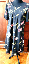 Jessica Howard Black/Brown Floral A Line Dress Plus Size 14 Fully Lined