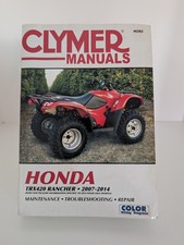 Clymer Honda TRX420 Rancher 2007-2014 Repair Service Manual M202 ATV
