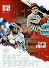 2018 Panini Diamond Kings #PP2 Dustin Pedroia / Bobby Doerr Past and Present