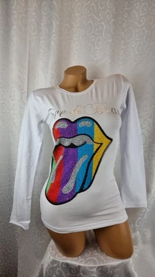 Melis Damen Langarm Shirt Weiß Gr S Neu Mit Etikett 250756 - Bild 1 von 4