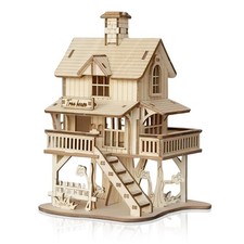 Foyucool 3D Wooden Puzzle For Adults Diy Creative Treehouse Design Model Kit