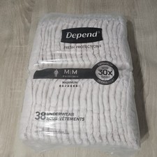 Depend Fresh Protection Women's Disposable Underwear Size Medium, 38 Ct Maximum