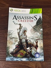 Assassin's Creed III 3 XBOX 360 Instruction Manual Only