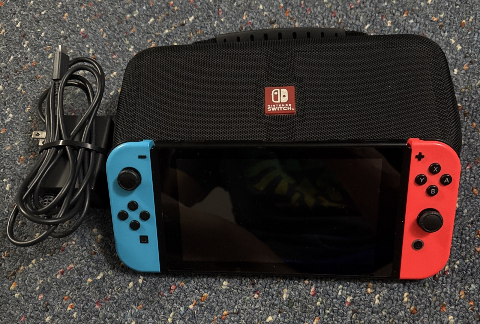 Nintendo Switch 32GB Gray Console with Neon Red and Neon Blue Joy-Con