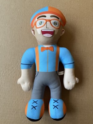 Blue & Orange Kids Plush Character Doll - Colorful Playtime Blippi