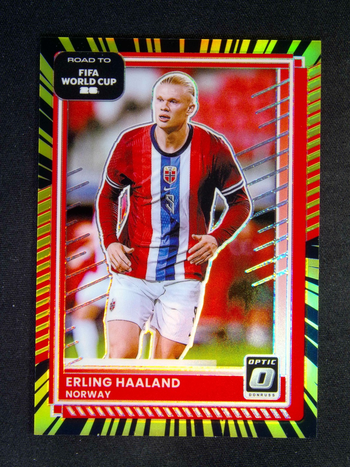 2025-26 Panini Donruss FIFA World Cup Erling Haaland #170 Optic Electricity /75