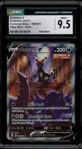 Umbreon V graded CGC 9.5 for sale on eBay