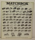 RARE Vintage Matchbox Lesney 1967 Selector Chart Fred Bronner