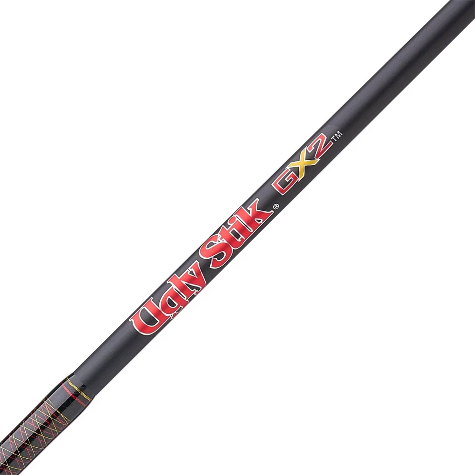 Caña de pescar Ugly Stik GX2 mediana 2 piezas negra roja 9 pies diseño duradero Foto 4 de 4