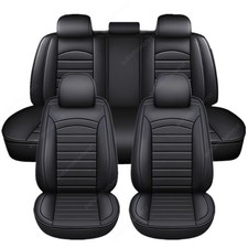 For Toyota Car Seat Cover Full Set Leather 5-seats Front Rear Protector Cushion For Toyota Car Seat Cover Full Set Leather 5-seats Front Rear Protector Cushion