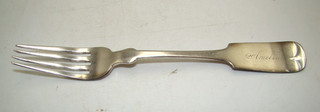 Sunderlin & Weaver New York Coin Silver Fork