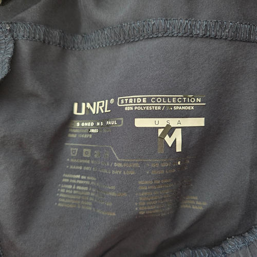 UNRL Stride Shorts 7.5 Inch Mens Size M Navy Blue Unlined Active Gym Train Run - Picture 6 of 7