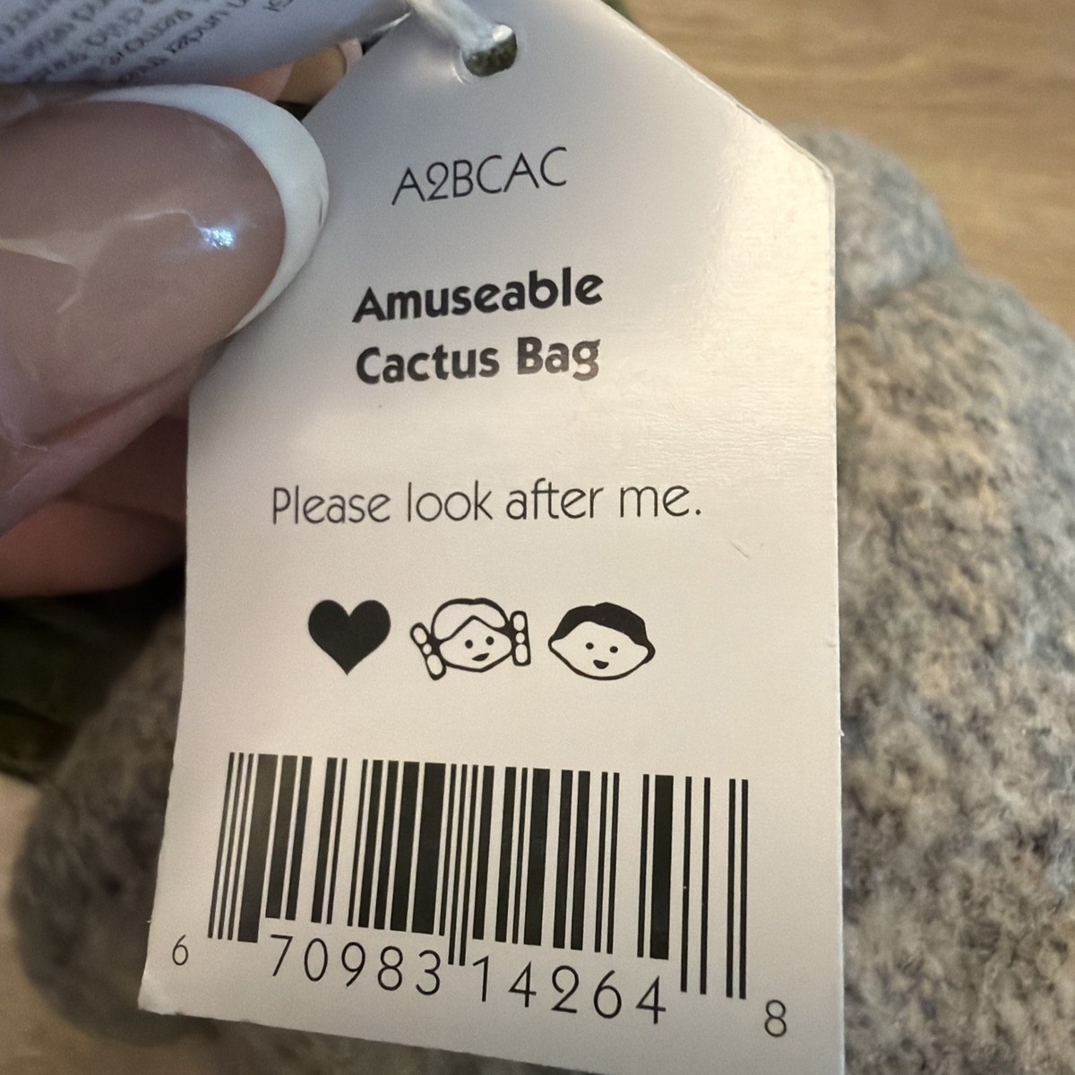 Jellycat Amuseables CACTUS BAG New BNWT RETIRED Soft Succulent