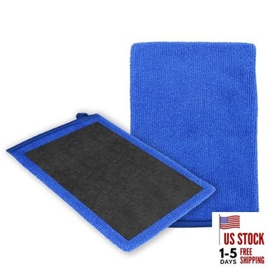 2PCS Car Clay Mitt Auto Detailing,Anti-Scratch Soft Clay Bar Mit for Car 