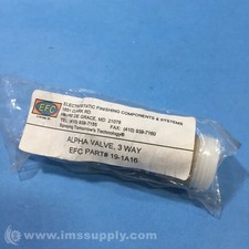 Efc Systems Inc. 19-1A16 3 Way Alpha Valve FNFP