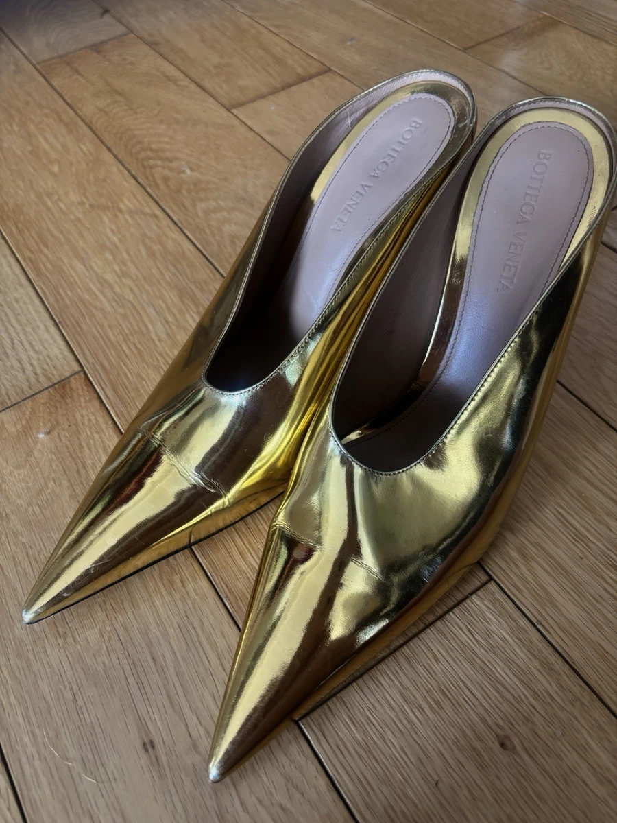 BOTTEGA VENETA レザー ローファー ゴールドバックル 38 Bottega Veneta Gold Shoes for Women for sale | eBay