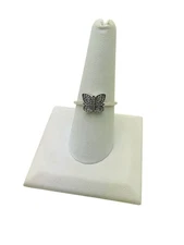 Pandora Sterling Silver Clear CZ Sparkling Butterfly Ring Size 8 1/2