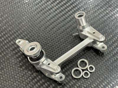 Aluminum Servo Saver Bellcrank Steering For 1/10 Traxxas Maxx Silver