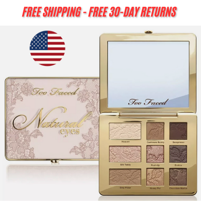 #ad Too Faced Natural Eyes Eyeshadow Palette 9 Shades Full Size New In Box $46.11