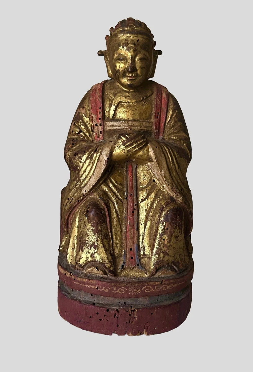 1850-1899 木制古董中国佛像和雕像| eBay