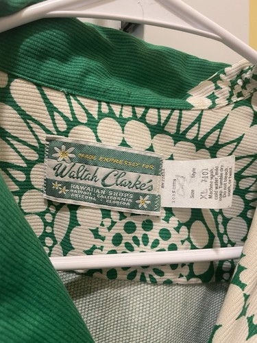 Waltah Clarke's Men's Vintage 60s Hawaiian Shirt Size XL - Picture 2 of 9