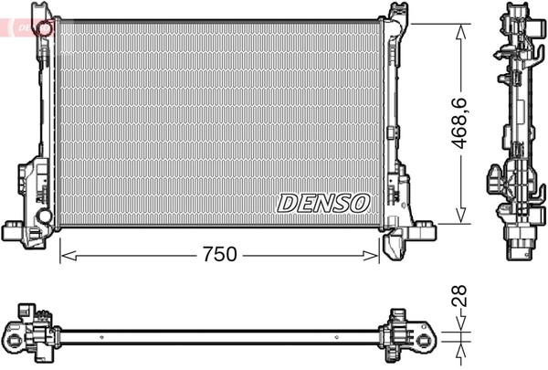 Denso MotorküHler WasserküHler DRM09175 FüR Fiat Opel Renault X82 Talento Vivaro-image