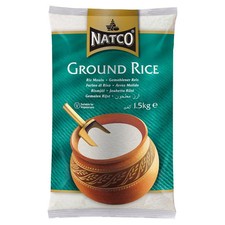Natco Ground Rice 1.5kg Premium UK Rice Flour for Baking