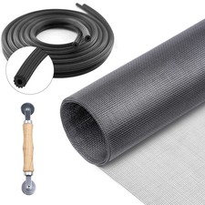 Screen Repair Kit for Windows and Doors 48 x 100" 48" x 100", Gray