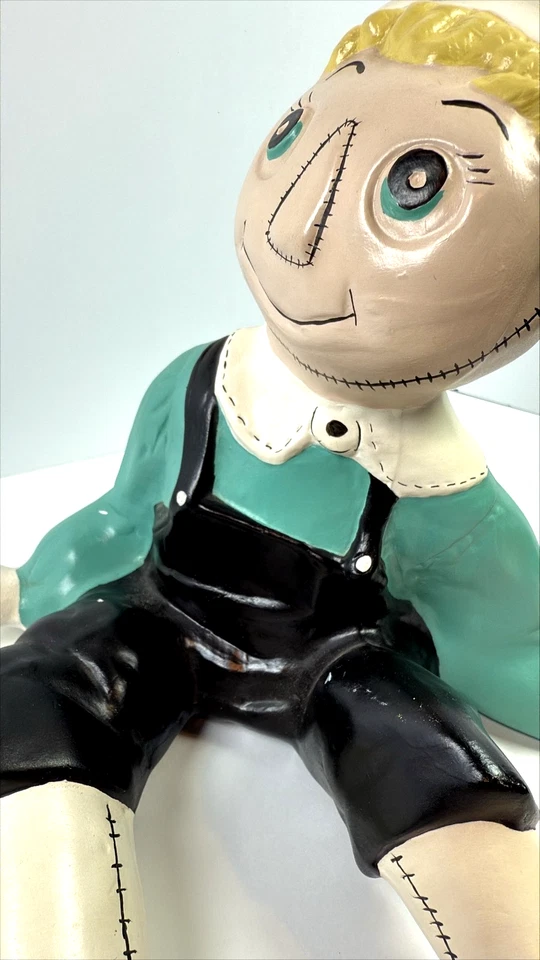 Estatuilla de niño marinero de cerámica molde recompensa vintage 1961 pintada a mano 8" Foto 4 de 4