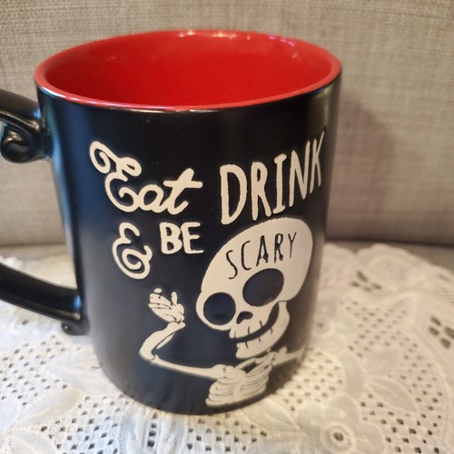 Totenkopf Design Tasse, erhabenes Design, Halloween, Goth, 15 oz - Bild 2 von 7